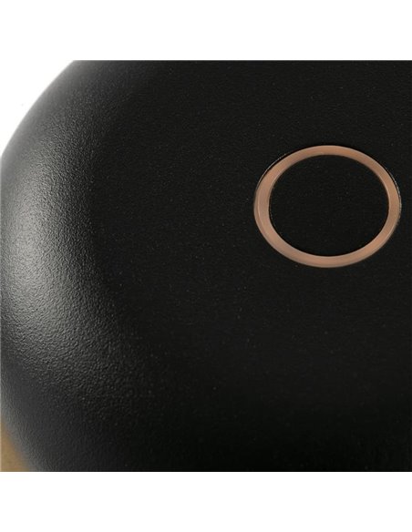 Lámpara LED portátil exterior MAVIS negra, 2W 2700K, 20cm alto