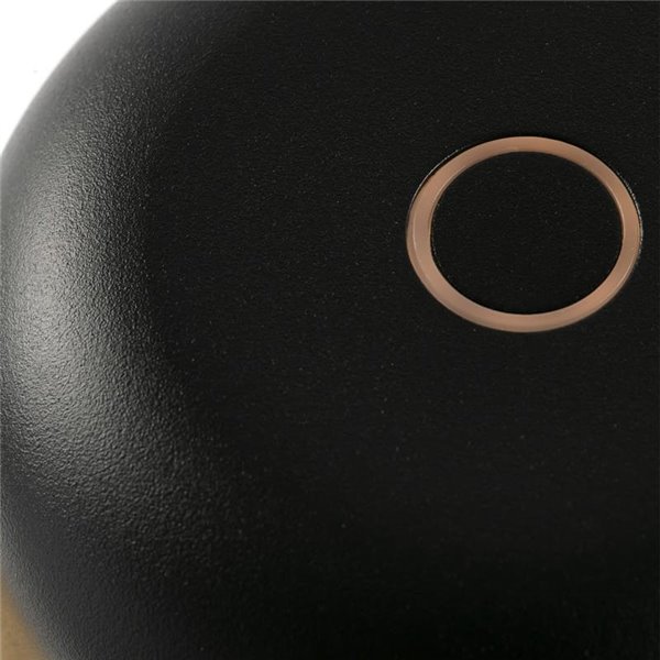 Lámpara LED portátil exterior MAVIS negra, 2W 2700K, 20cm alto