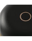 Sobremesa LED portátil negra MAVIS, 36cm alto, exterior 3W 2700K