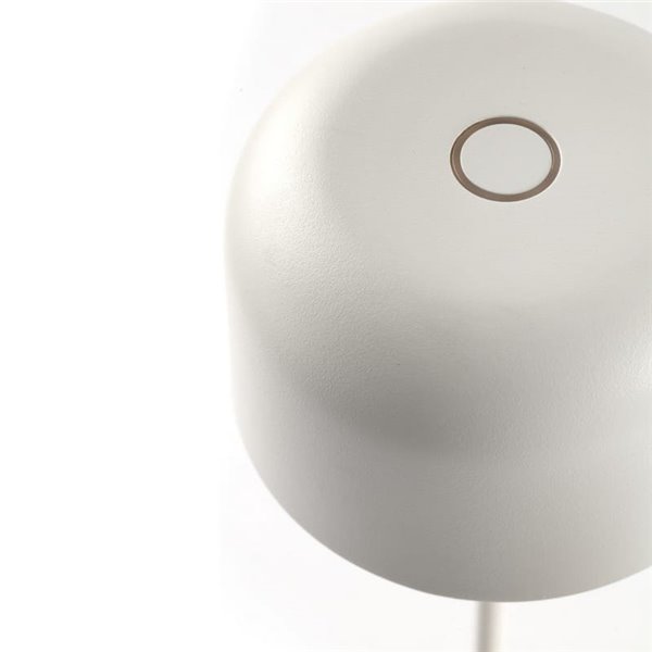 Lámpara exterior blanca MAVIS portátil, 36cm alto LED, 3W 2700K