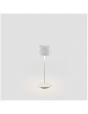 Lámpara exterior blanca MAVIS portátil, 36cm alto LED, 3W 2700K
