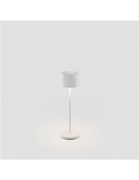 Lámpara exterior blanca MAVIS portátil, 36cm alto LED, 3W 2700K