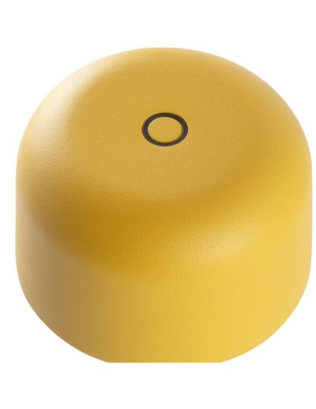 Lámpara LED portátil amarilla MAVIS 36cm alto, exterior 3W 2700K