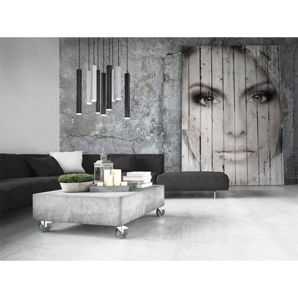 Lámpara de Techo LED Cuadrada CIVETO 9 Luces 3,5W Dim To Warm Negra 35cm