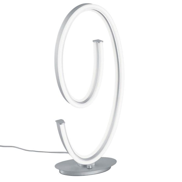 Luminária de mesa LED CIOLA com regulagem de intensidade, níquel fosco, 21 W, ajustável para aquecer