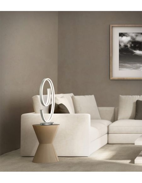 Lampe de table LED à intensité variable Ambiente CIOLA Nickel mat 21 W Dim to Warm