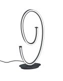 Lámpara de Sobremesa LED Regulable CIOLA Negra 21W Dim To Warm Cinque