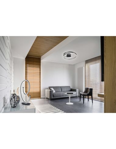 Luminária de mesa LED CIOLA preta de 21 W com regulagem de intensidade, Cinque