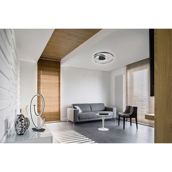 Luminária de mesa LED CIOLA preta de 21 W com regulagem de intensidade, Cinque