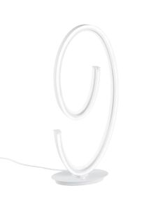 Luminária de mesa LED Cinque Designer CIOLA branca de 21 W com intensidade de luz baixa a alta