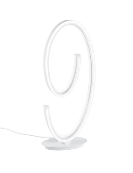 Lampe de table design LED CIOLA blanche 21 W, intensité variable et chaude, cinq couleurs
