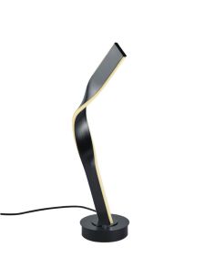 Luminária de mesa LED CICENZA preta de 12 W com dimmer integrado e intensidade luminosa