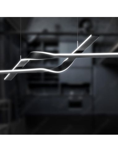 Detalle de Lámpara de Techo LED de Diseño CICENZA Negra 53W 7000 lm Dim To Warm + CI·MOTE + LIFTime