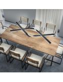 Mesa con Lámpara de Techo LED de Diseño CICENZA Negra 53W 7000 lm Dim To Warm + CI·MOTE + LIFTime