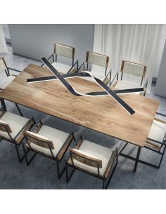 Luminária de teto LED CICENZA preta 53W 7000lm com intensidade luminosa e aquecimento + CI MOTE + LIFTime 2