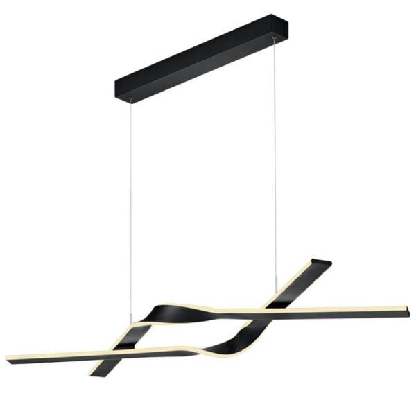 Lámpara de Techo LED de Diseño CICENZA Negra 53W 7000 lm Dim To Warm + CI·MOTE + LIFTime