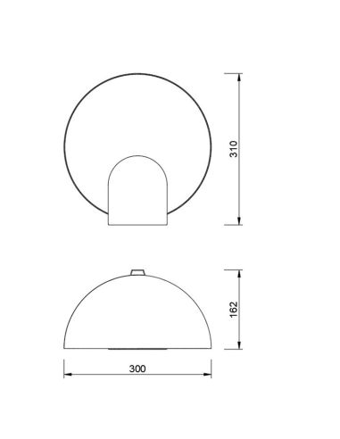Lámparas de Sobremesa OCULO Negro 12W...