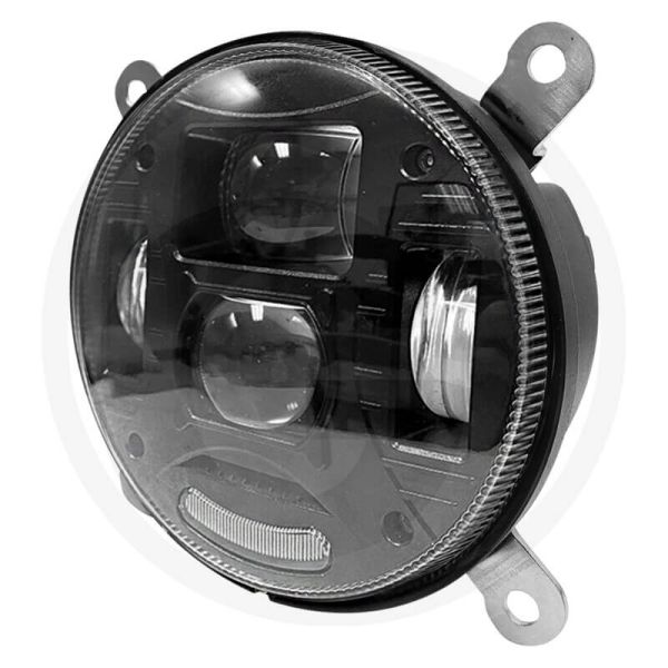 Faro Principal LED Redondo con Conexión H4 para Tractores – John Deere, Case IH, David Brown, New Holland, Fiat y Lamborghini