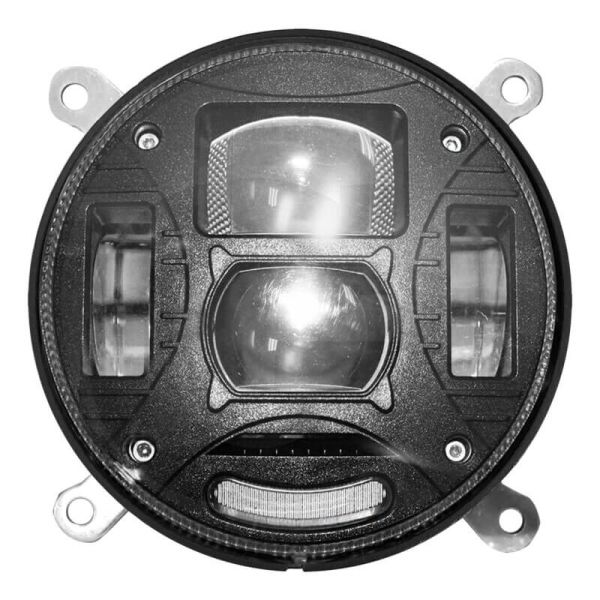 Phare LED rond avec connexion H4 pour tracteurs – John Deere, Case IH, David Brown, New Holland, Fiat et Lamborghini