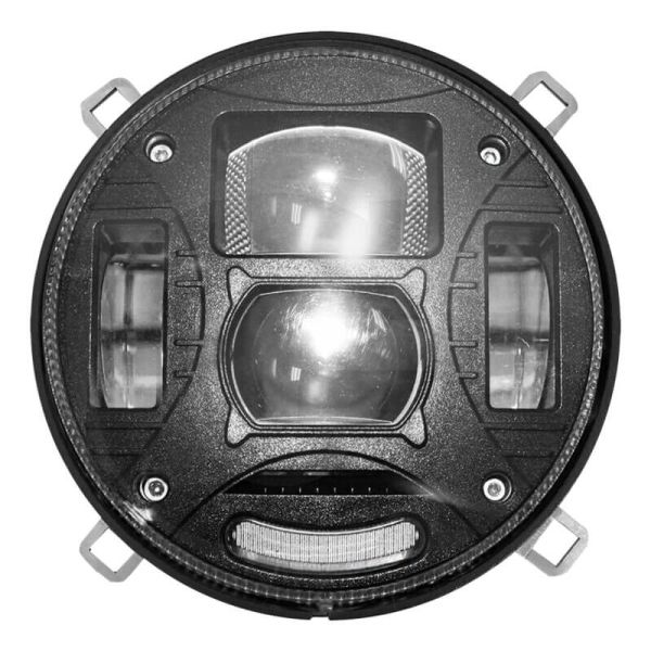 Phare LED rond avec connexion H4 pour tracteurs – John Deere, Case IH, David Brown, New Holland, Fiat et Lamborghini