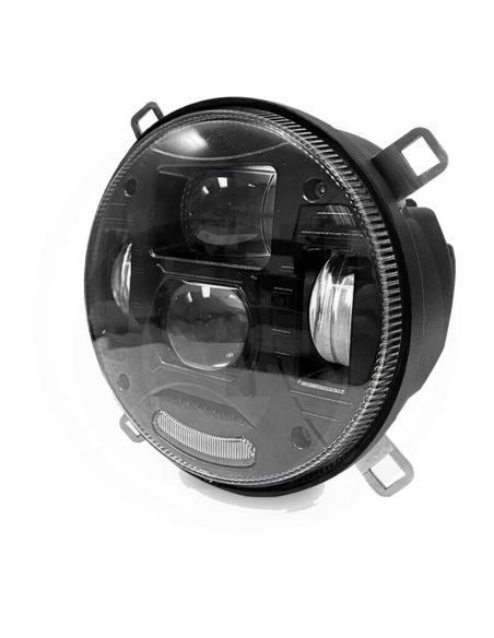 Faro Principal LED Redondo con Conexión H4 para Tractores – John Deere, Case IH, David Brown, New Holland, Fiat y Lamborghini