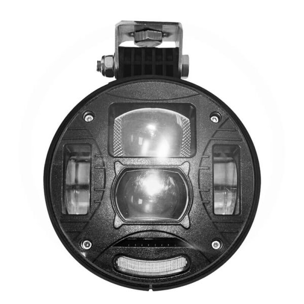 Phare LED rond avec connexion H4 pour tracteurs – John Deere, Case IH, David Brown, New Holland, Fiat et Lamborghini