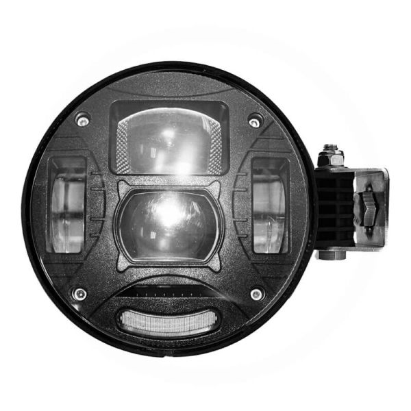 Faro Principal LED Redondo con Conexión H4 para Tractores – John Deere, Case IH, David Brown, New Holland, Fiat y Lamborghini