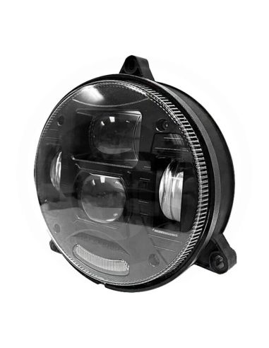 Farol redondo de LED com conexão H4 para tratores – John Deere, Case IH, David Brown, New Holland, Fiat e Lamborghini