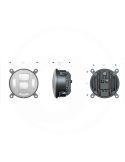 Farol redondo de LED com conexão H4 para tratores – John Deere, Case IH, David Brown, New Holland, Fiat e Lamborghini