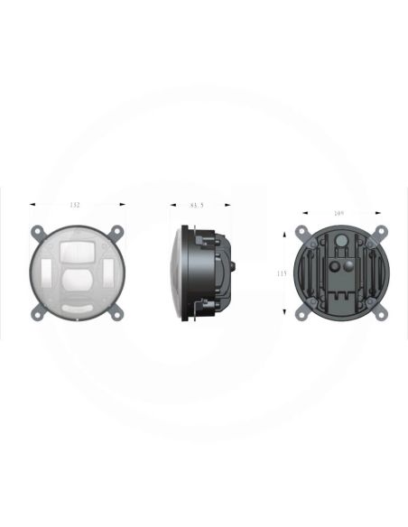 Phare LED rond avec connexion H4 pour tracteurs – John Deere, Case IH, David Brown, New Holland, Fiat et Lamborghini