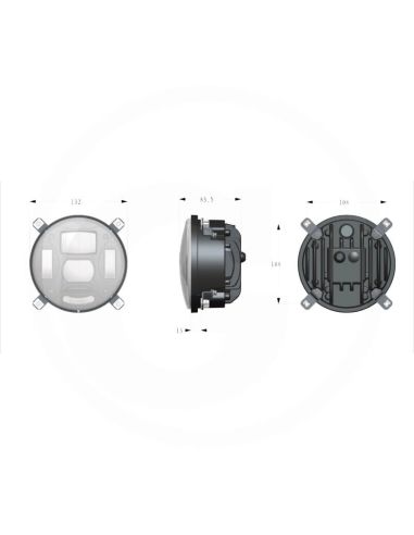 Faro Principal LED Redondo con Conexión H4 para Tractores – John Deere, Case IH, David Brown, New Holland, Fiat y Lamborghini