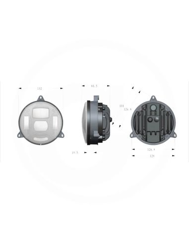 Faro Principal LED Redondo con Conexión H4 para Tractores – John Deere, Case IH, David Brown, New Holland, Fiat y Lamborghini