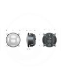 Farol redondo de LED com conexão H4 para tratores – John Deere, Case IH, David Brown, New Holland, Fiat e Lamborghini