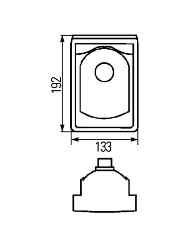 Dimensions des feux arrière Fendt avec feu stop et feu de position 12 V | Rouge Tulia | Fendt Séries 800, 900 et 1000 OEM