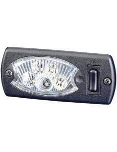 Luz Interior LED HELLA Mini OvalLED 2JA 343 570-051 Rojo/Blanco para Fendt 12V 2