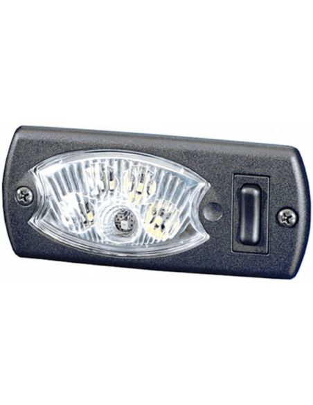 Luz Interior LED HELLA Mini OvalLED 2JA 343 570-041 luz Roja y Blanco 24V
