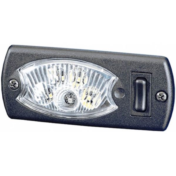 Luz Interior LED HELLA Mini OvalLED 2JA 343 570-041 luz Roja y Blanco 24V