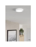 Luminária de teto LED de superfície Ø165mm branca FUEVA 6, CCT (2700K-4000K-6500K), 7,5W 1000Lm, IP20