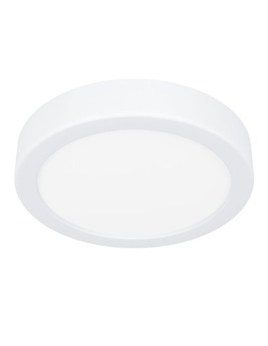 Luminária de teto LED de superfície Ø165mm branca FUEVA 6, CCT (2700K-4000K-6500K), 7,5W 1000Lm, IP20