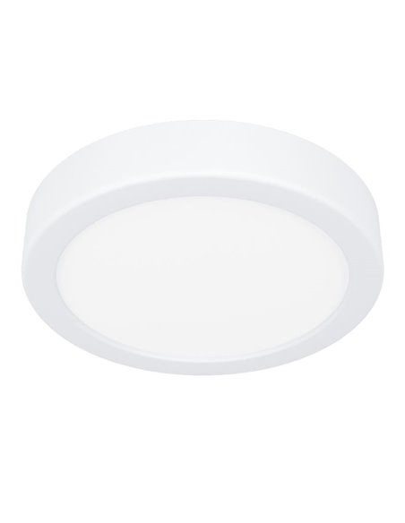 Luminária de teto LED de superfície Ø165mm branca FUEVA 6, CCT (2700K-4000K-6500K), 7,5W 1000Lm, IP20