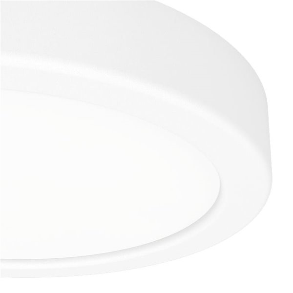 Luminária de teto LED de superfície Ø165mm branca FUEVA 6, CCT (2700K-4000K-6500K), 7,5W 1000Lm, IP20