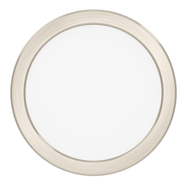 Plafón LED de superficie Ø165mm FUEVA 6 níquel mate, 7,5W 1000Lm CCT (2700K-4000K-6500K) IP20