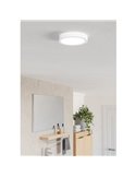 Downlight LED de superficie para baño Ø165mm FUEVA 6, blanco, 7,5W 1000Lm CCT (2700K-4000K-6500K), IP44