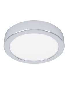 Plafonnier LED FUEVA 6 chromé IP44 Ø165 mm, 7,5 W, 1 000 lm, CCT (2 700 K-4 000 K-6 500 K), pour salle de bain