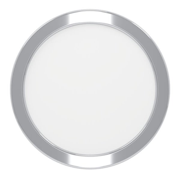 Plafón LED de superficie IP44 Ø165mm FUEVA 6 cromo, 7,5W 1000Lm CCT (2700K-4000K-6500K) para baño