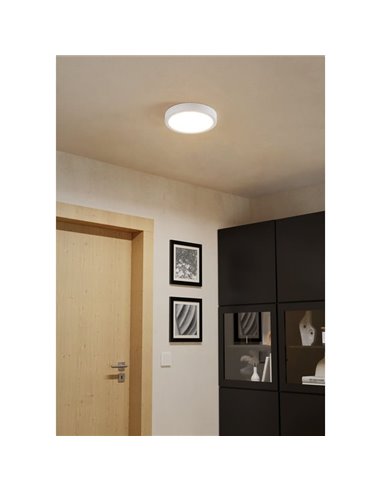 Plafón LED de superficie blanco Ø210mm FUEVA 6, 11,5W 1550Lm CCT (2700K-4000K-6500K), IP20