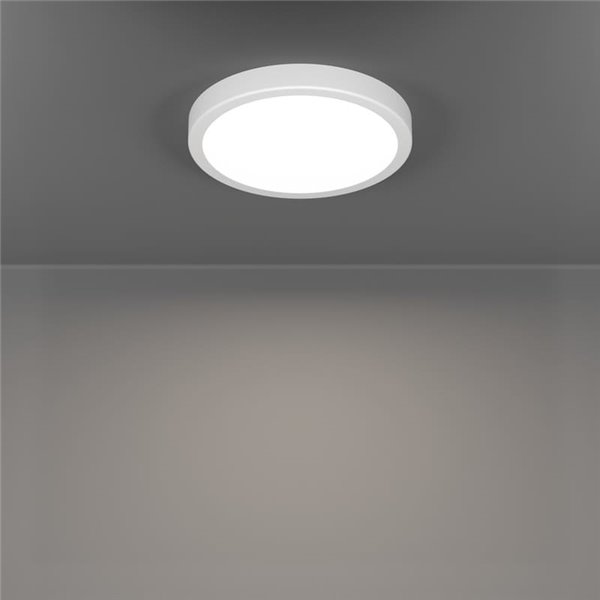 Luminária de teto LED branca de superfície Ø210mm FUEVA 6, 11,5W 1550Lm CCT (2700K-4000K-6500K), IP20
