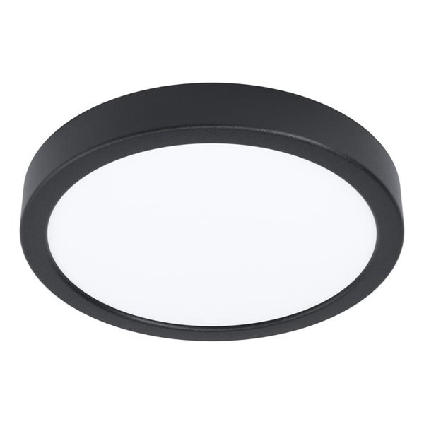 Downlight LED negro FUEVA 6 Ø210mm, 11,5W 1550Lm CCT (2700K-4000K-6500K), IP20