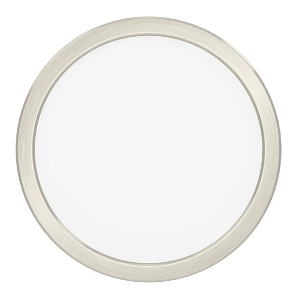 Plafón LED níquel satinado Ø210mm FUEVA 6, 11,5W 1550Lm CCT (2700K-4000K-6500K), IP20