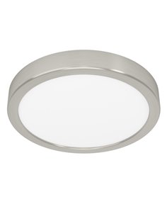 Plafonnier LED nickel satiné Ø210mm FUEVA 6, 11,5W 1550Lm CCT (2700K-4000K-6500K), IP20